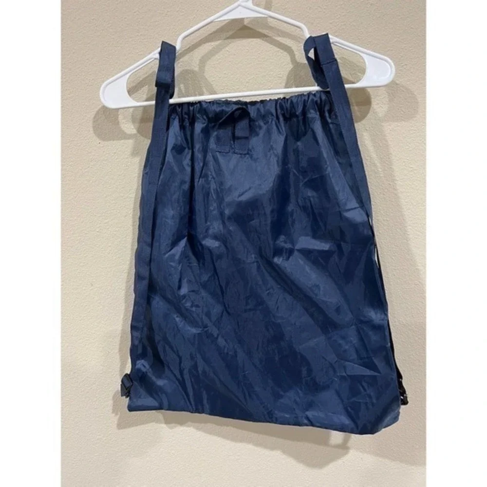 Skechers Drawstring Cinch Backpack Kids OS Navy Blue Excellent Sporty Logo Bag